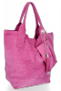 Kožené kabelka shopper bag Vittoria Gotti růžová V5190